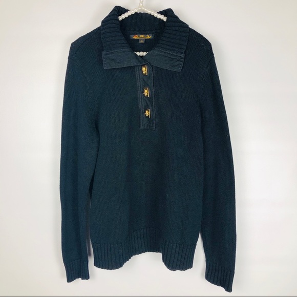 Ralph Lauren Sweaters - RALPH LAUREN | Womens Black Sweater- 481